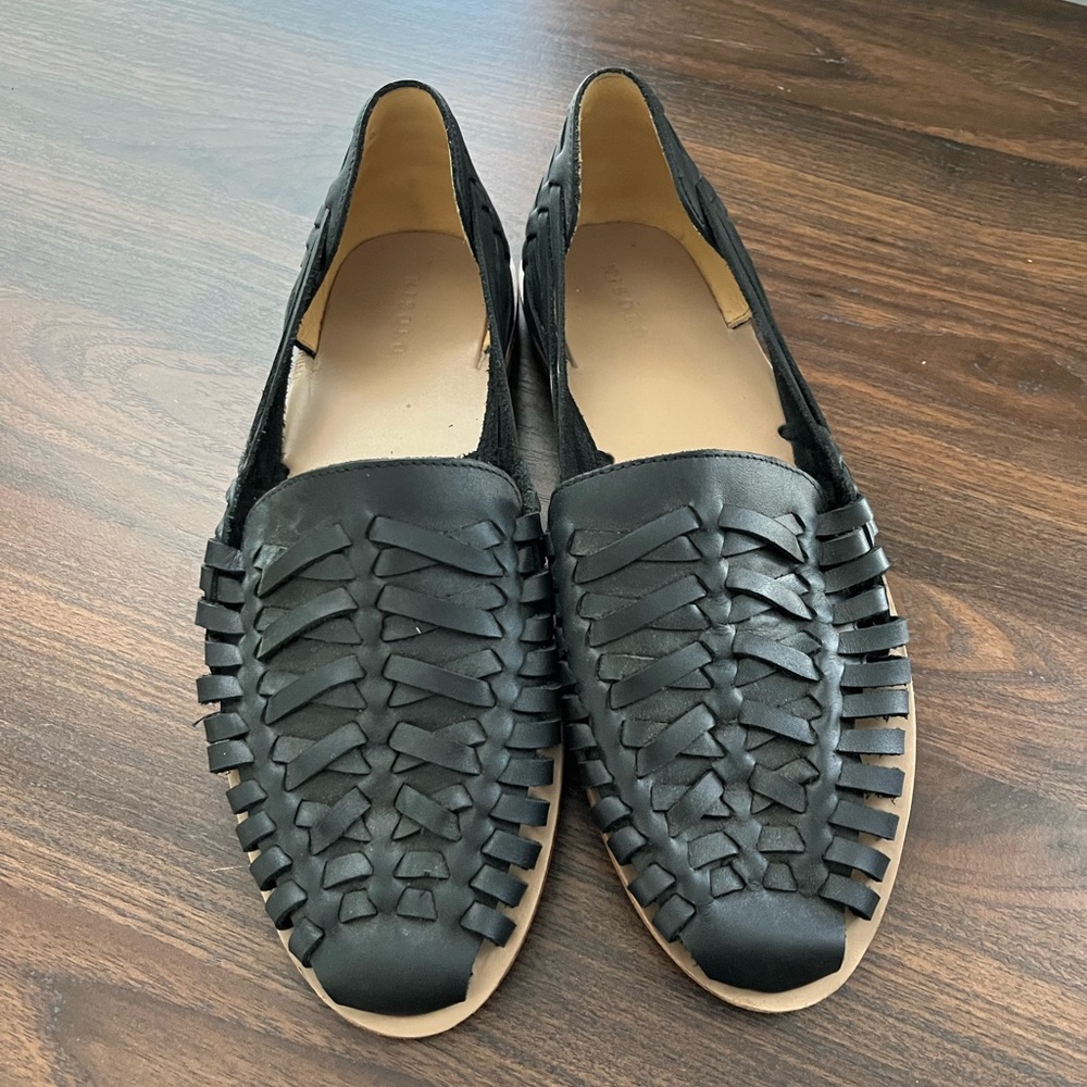 Nisolo Black Leather Men's Slip-On Loafers